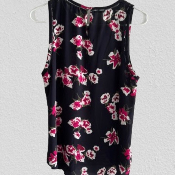 J Crew Factory Drapey Top with Ladder Trim, High Neckline Size 8 - Picture 2 of 5